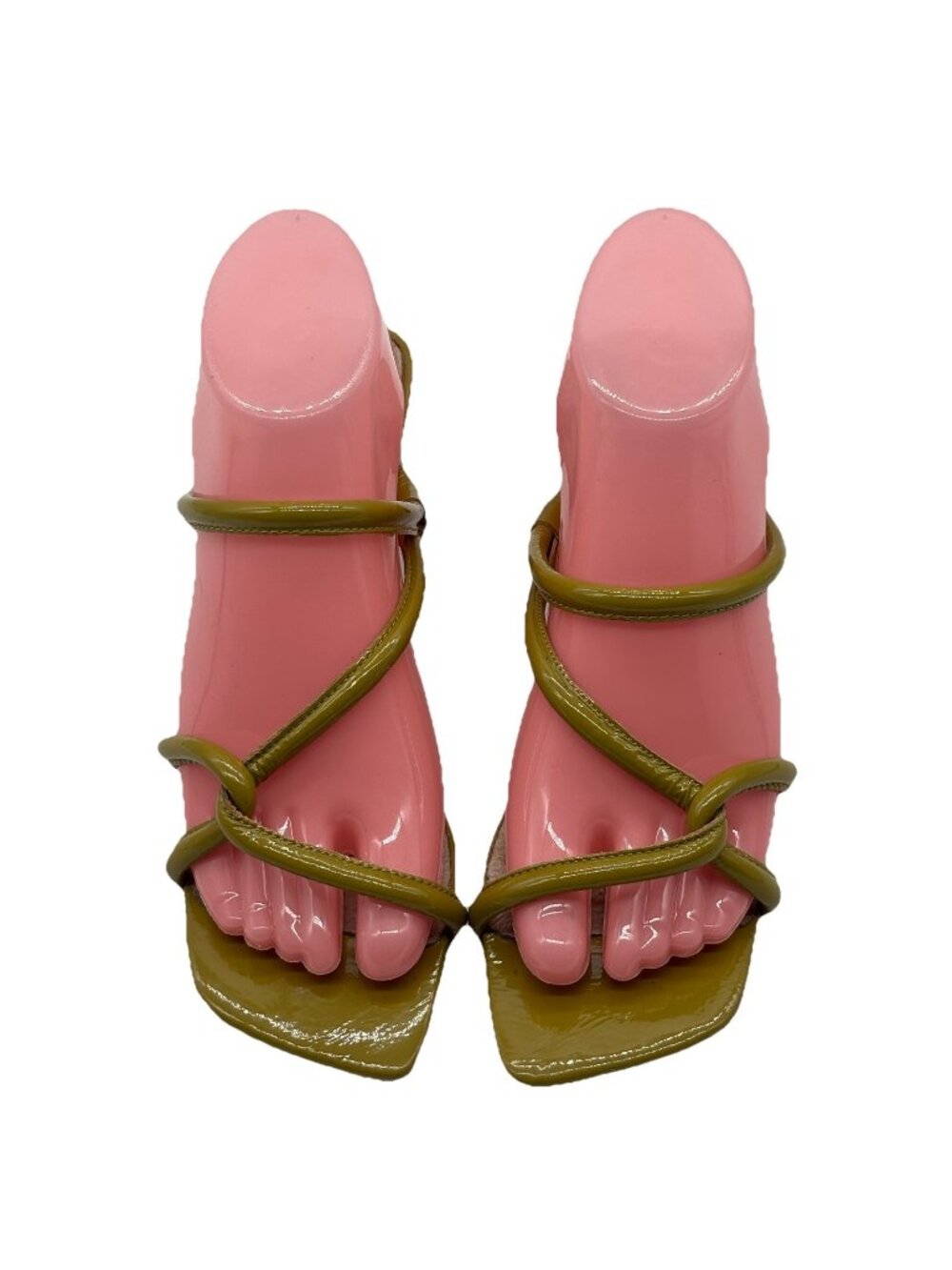 Intentionally Blank Heeled Sandals Women’s Sz 7 Leather Open Toe